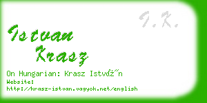 istvan krasz business card